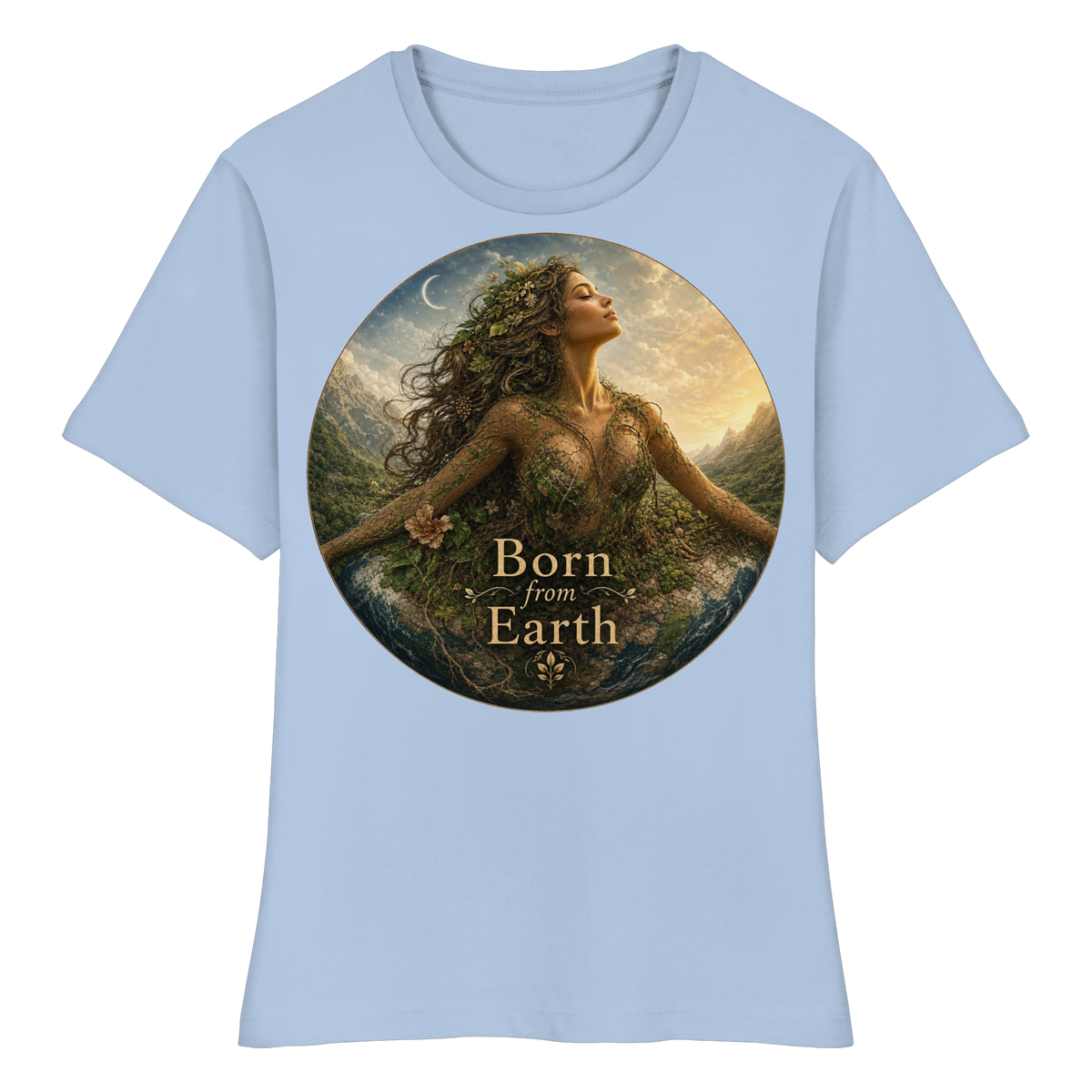 Born from Earth - Fitted Ladies Organic Shirt