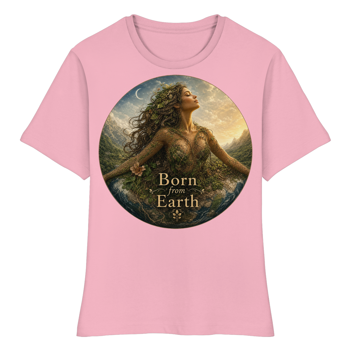 Born from Earth - Fitted Ladies Organic Shirt