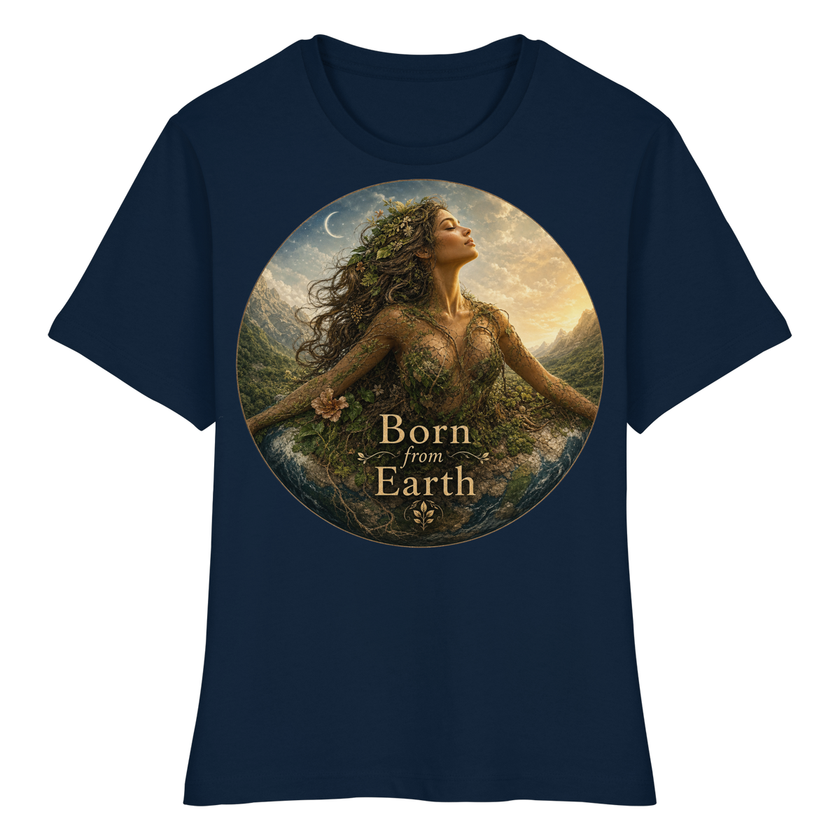 Born from Earth - Fitted Ladies Organic Shirt