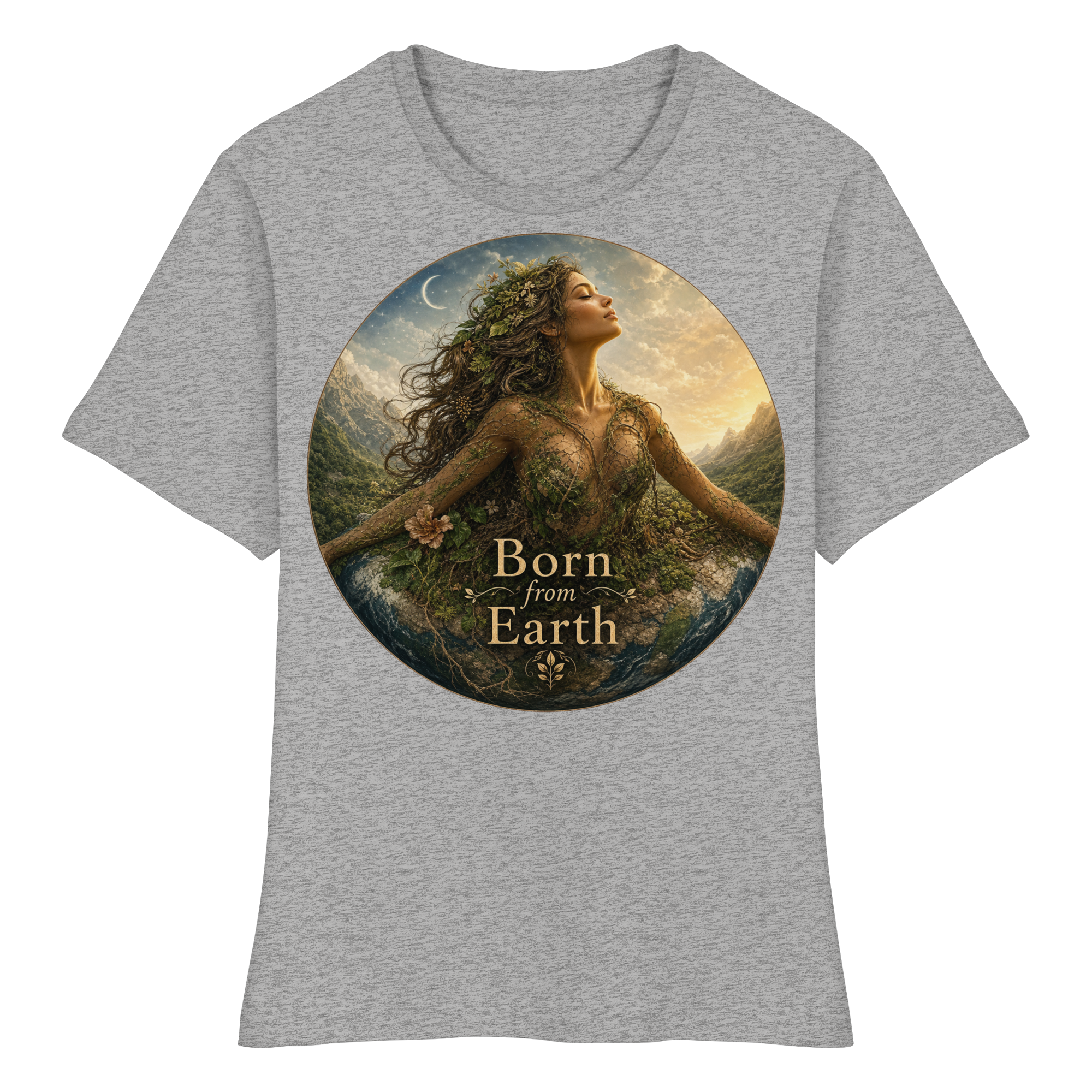 Born from Earth - Fitted Ladies Organic Shirt