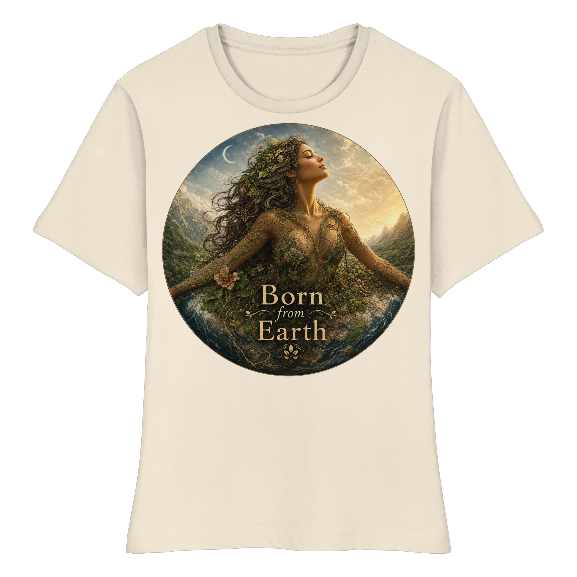 Born from Earth - Fitted Ladies Organic Shirt