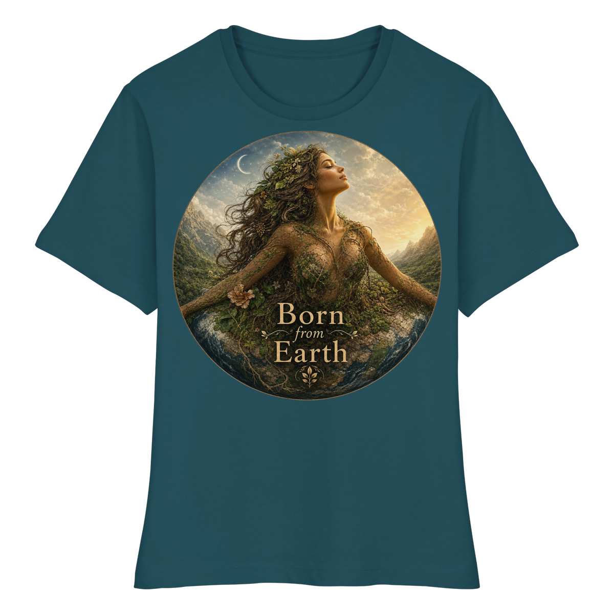 Born from Earth - Fitted Ladies Organic Shirt