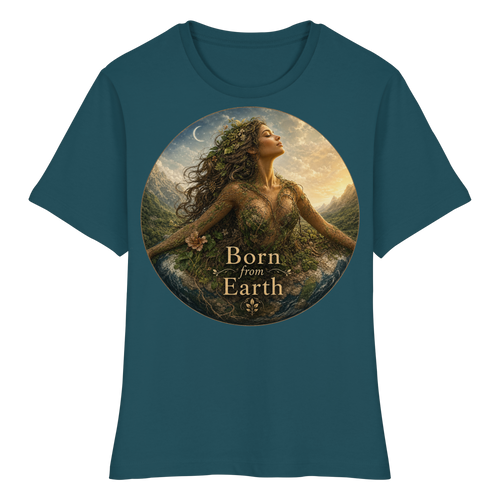 Born from Earth - Fitted Ladies Organic Shirt