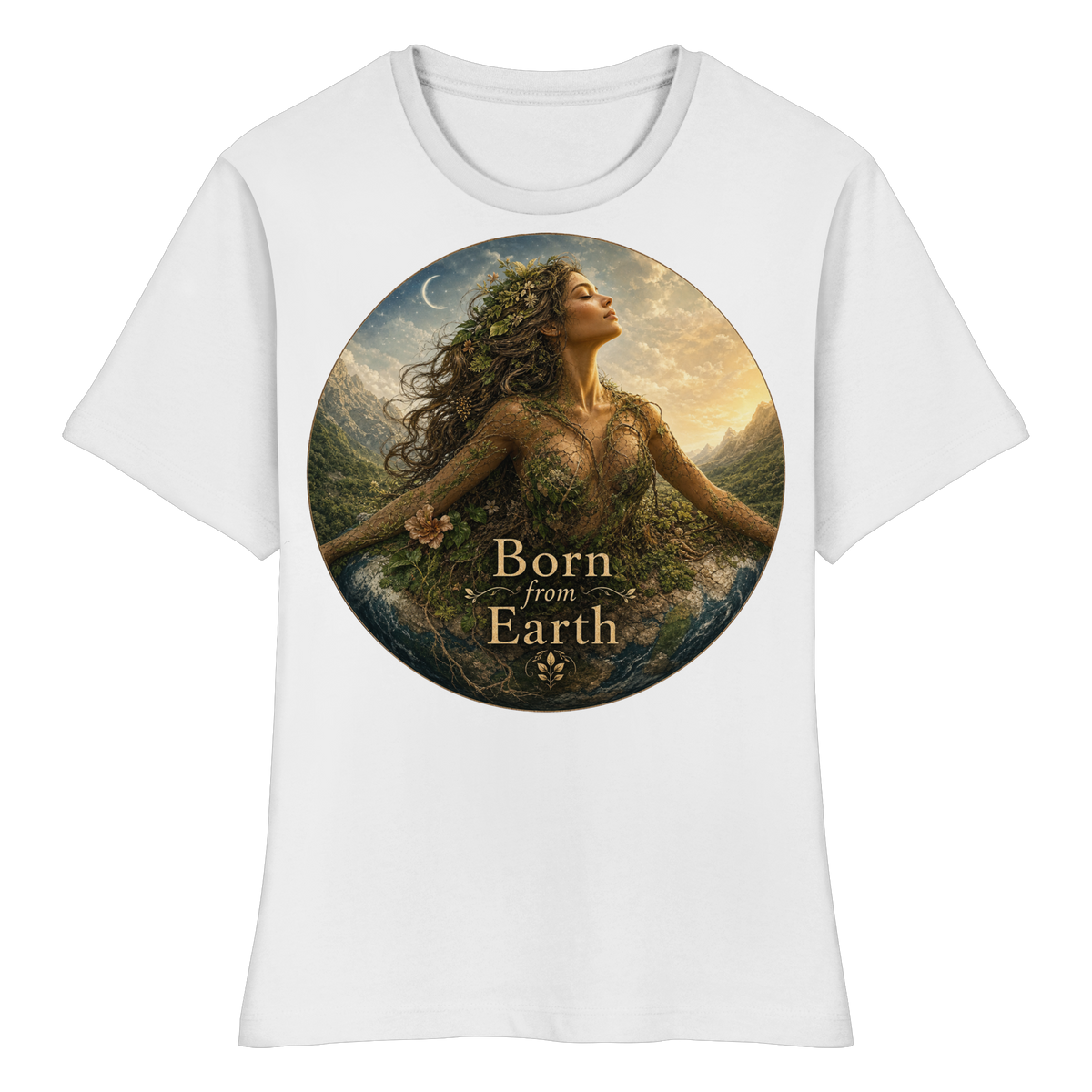Born from Earth - Fitted Ladies Organic Shirt