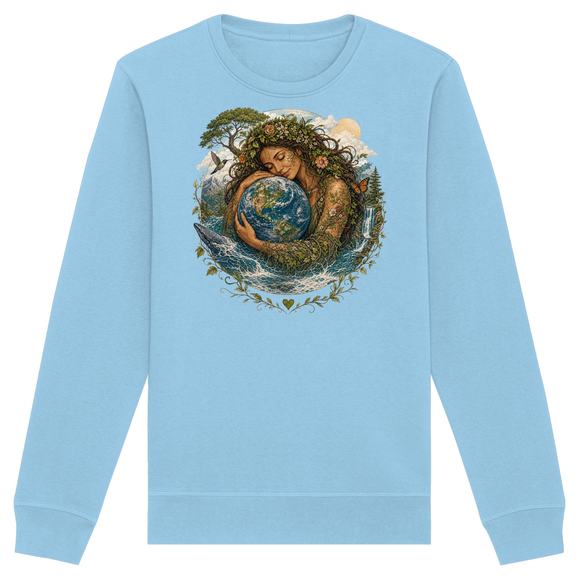 In Love with Earth Collection - Organic Basic Unisex Sweatshirt