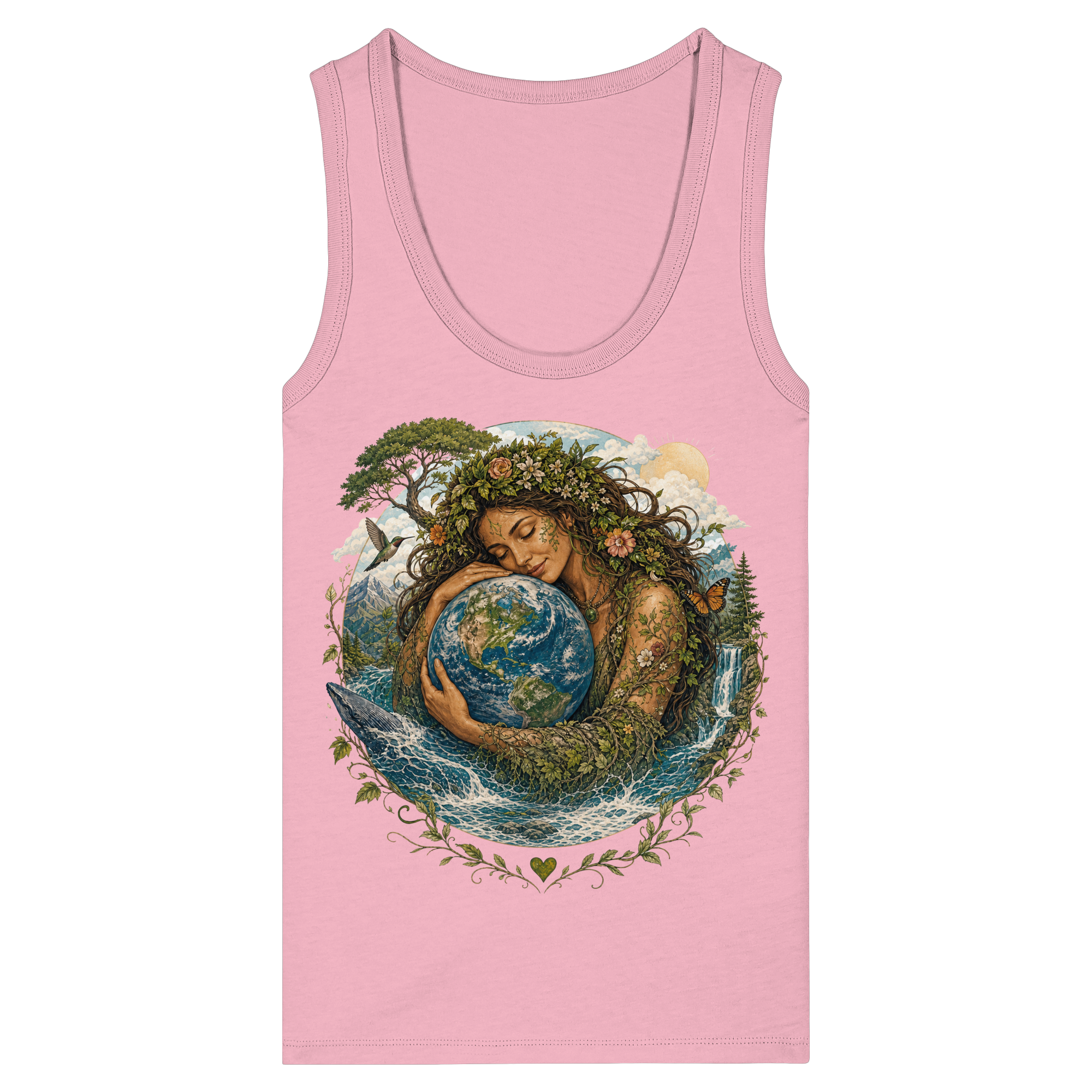 In Love with Earth Collection - Womens Organic Fitted Tank Top